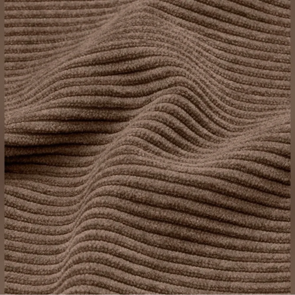 HALARA Brown Mid Rise Button Zipper Side Pocket Corduroy Casual Pants XL Petite - Picture 6 of 6